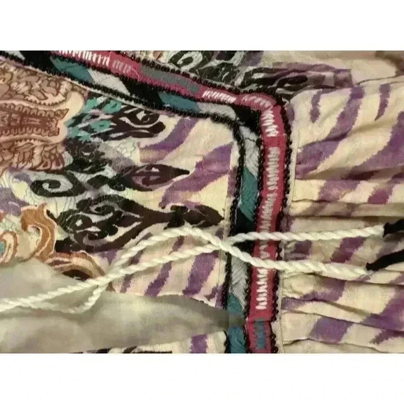 Inc Inter Concepts Luxe Boho Paisley Zebra‎ Tie-Waist Mini Dress Small TORN - Picture 15 of 16